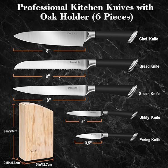 Coltelli: Küchenmesser-Set, 6-teilig, Block mit Holzblock – Nuovo e nell'imballaggio originale da Oberentfelden venduto da abz_l7vm 1