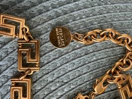 Versace Collier Vintage, doré, magnifique pour l'été!