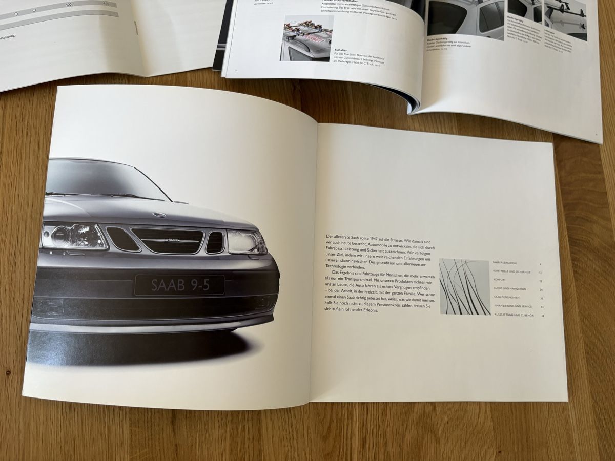 Saab Documenti: 3 Saab 95 Broschüren Limousine 2003 – Usato da Rikon im Tösstal venduto da Spellbinder 7