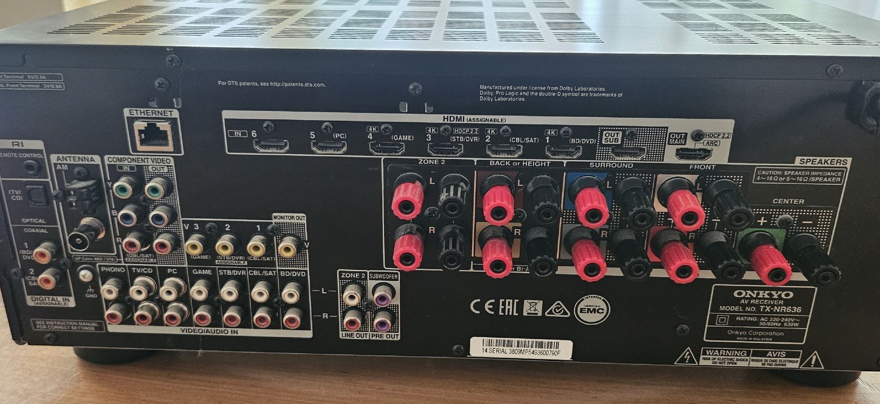 Onkyo Ricevitori: ONKYO AV RECEIVER TX-NR636 Schwarz – Usato da Baar venduto da Baydiwaydi 1