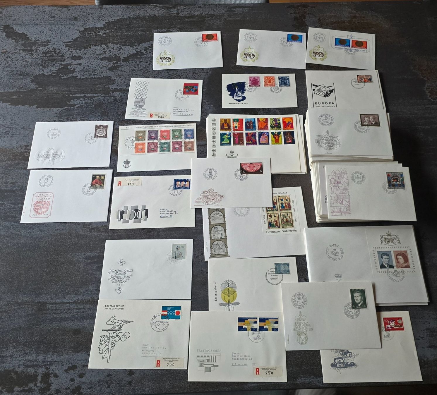 Tutti i francobolli: Posten FDC Liechtenstein 800 Gramm – Usato da Duebendorf venduto da Dguguseli