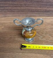 Dekorative Vintage Pokal Vase aus Onyx und Zinn, Top!