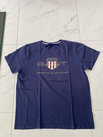 Gant T-Shirt blau, XXL, getragen
