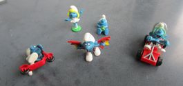Sport Schlümpfe 5x (Kart, Roller, Ballerina, Drachen, Bade)