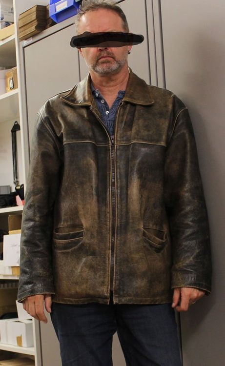 Bomberjacke Herren Aus Kunstleder - Vintage Bikerjacke Mit Reverskragen