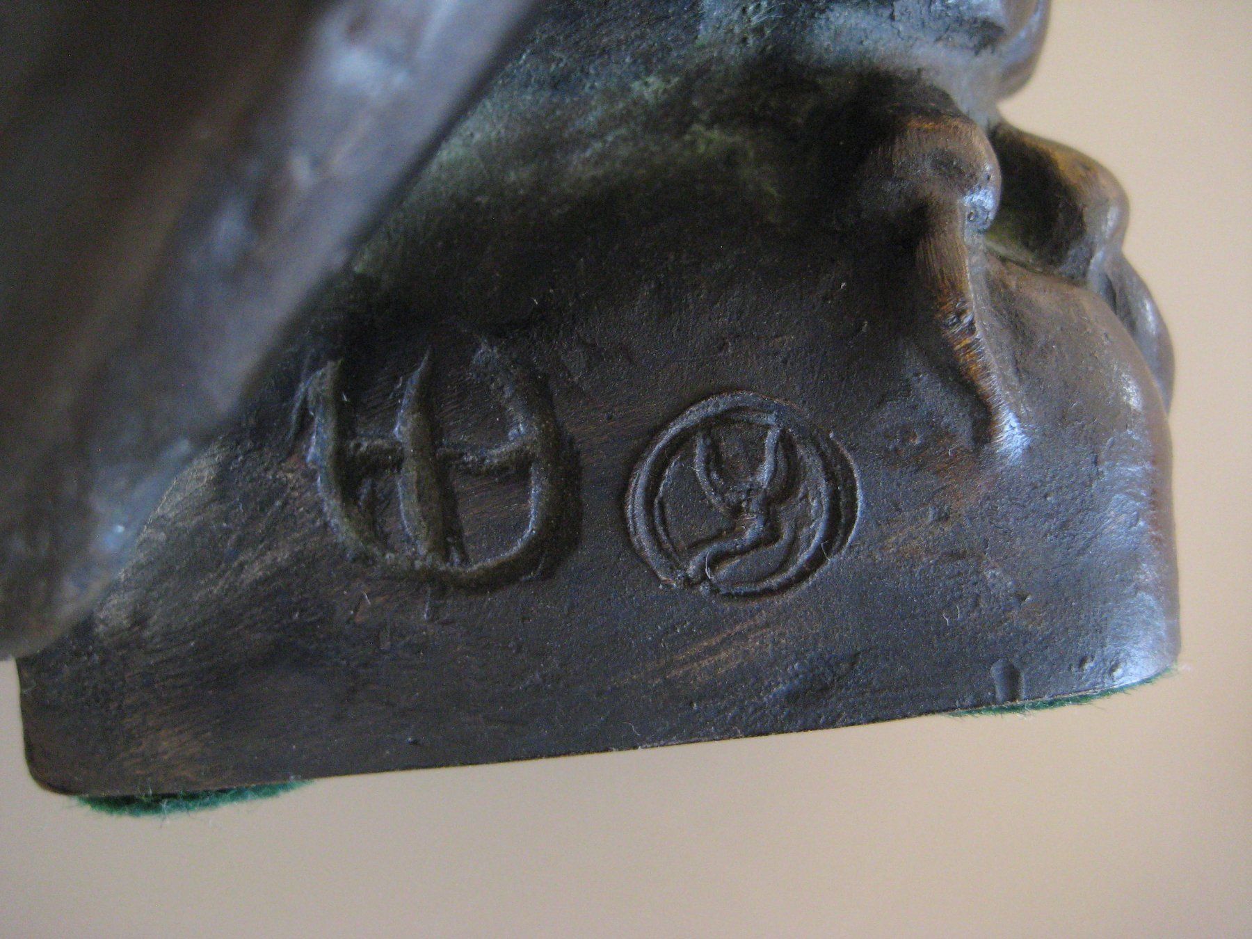 Statuette: Bronze Eule signiert Hans Borer Bildhauer – Usato da Langendorf venduto da Happy11 8