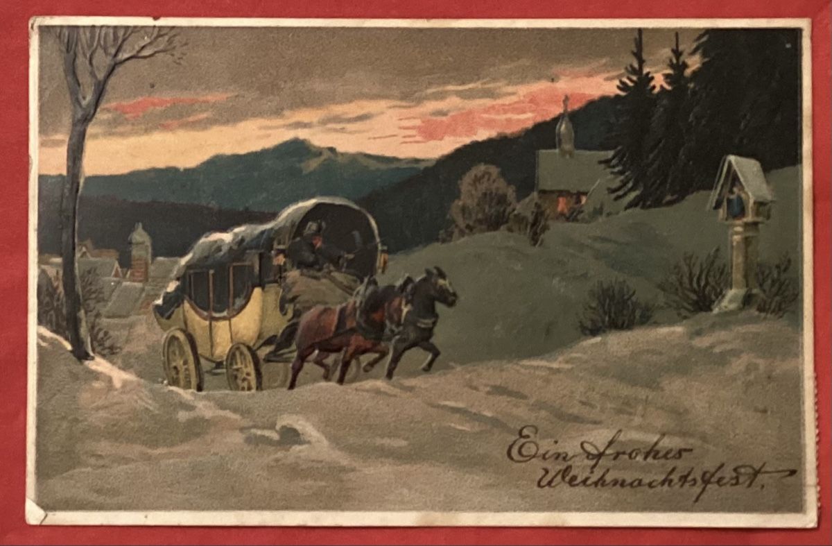Cartes postales: Antike Weihnachtskarte, 1912 – D'occasion à Reinach BL par Linda013