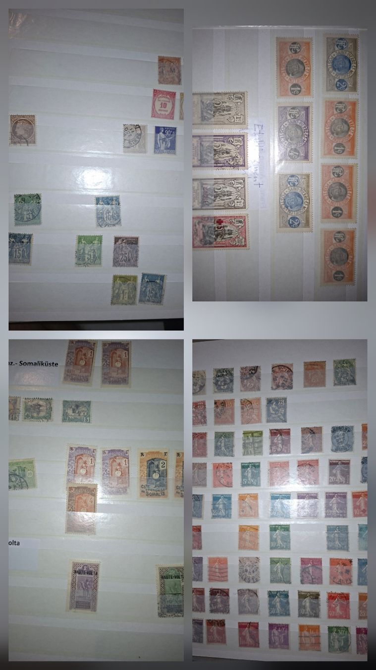 Tous les timbres: Sammlung Frankreich / Diverse Länder / Aufdrücke – D'occasion à Balgach par SIMEON27 3