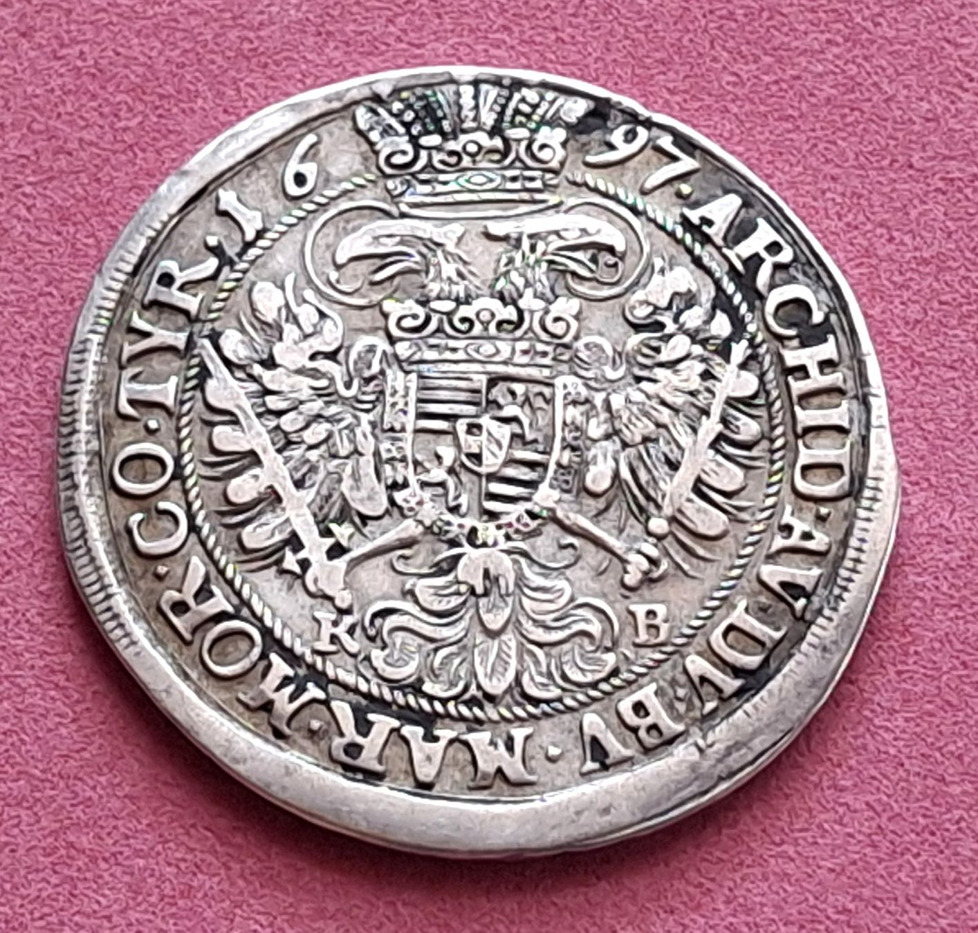 Tutti le monete: UNGARN - 1/2 TALER 1697 KB – Usato da Boniswil venduto da dpd4coins 1