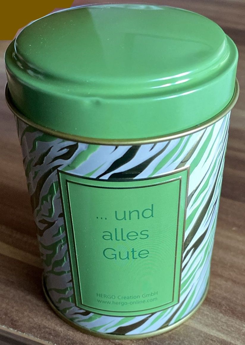Tutte le decorazioni: Süßes in der Dose "Viel Glück" – Nuovo e nell'imballaggio originale da Wagenhausen venduto da Svema 1