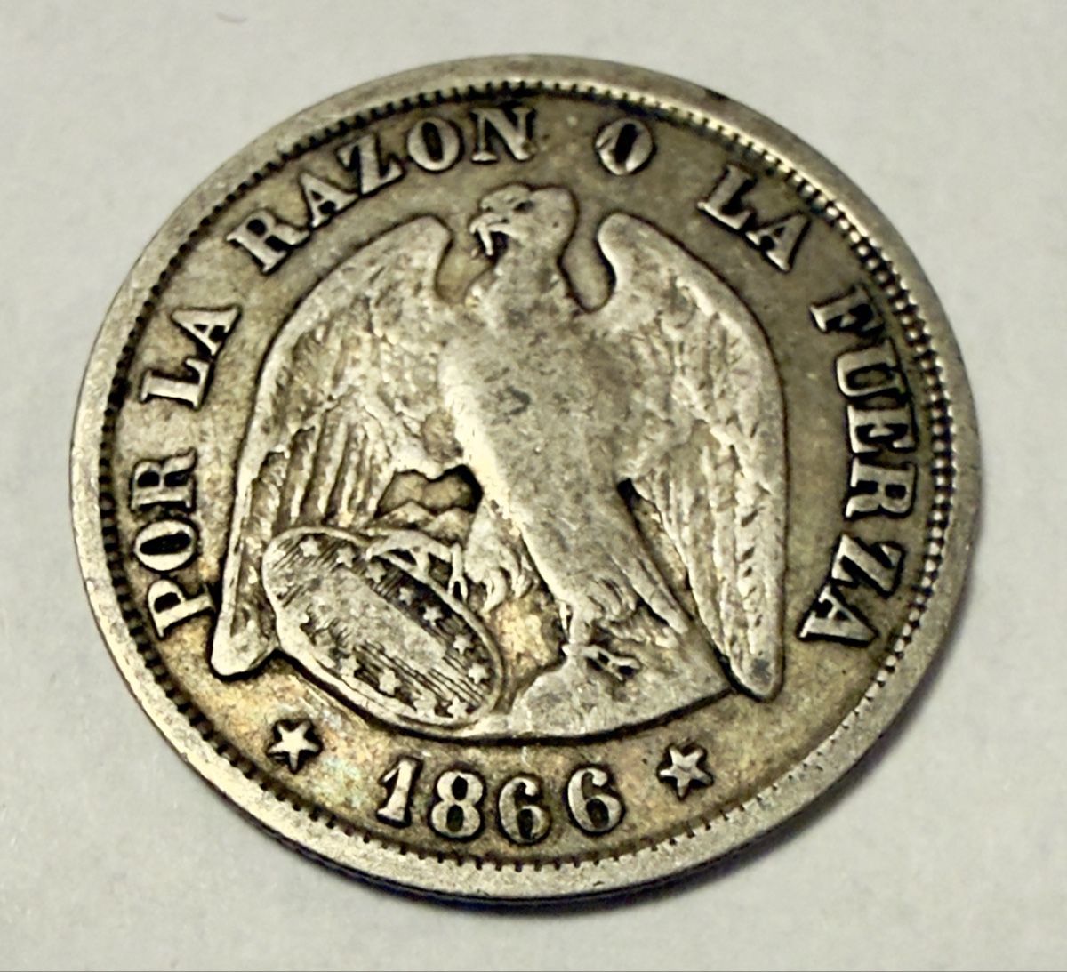Alle Münzen: Chile 20 Centavos Coin 1866 good condition – Gebraucht aus Zürich von Tasmiyah