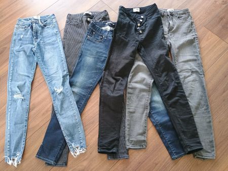 5 Paar Jeans Grösse 34 High Waist