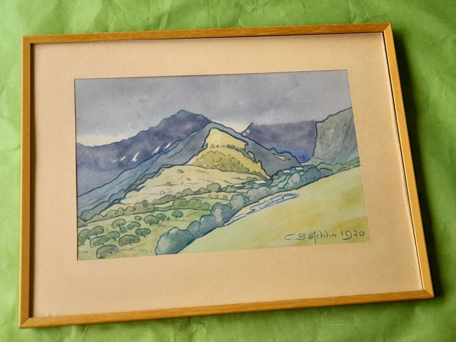Dipinti: Aquarell Berglandschaft 1920 – Usato da Aeschi b.Spiez venduto da 52_wochen 8