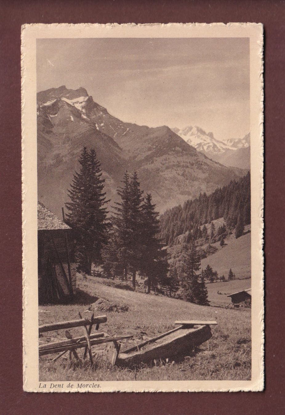 Cartoline postali: DENT DE MORCLES - 1923 – Usato da Pully venduto da nicecards