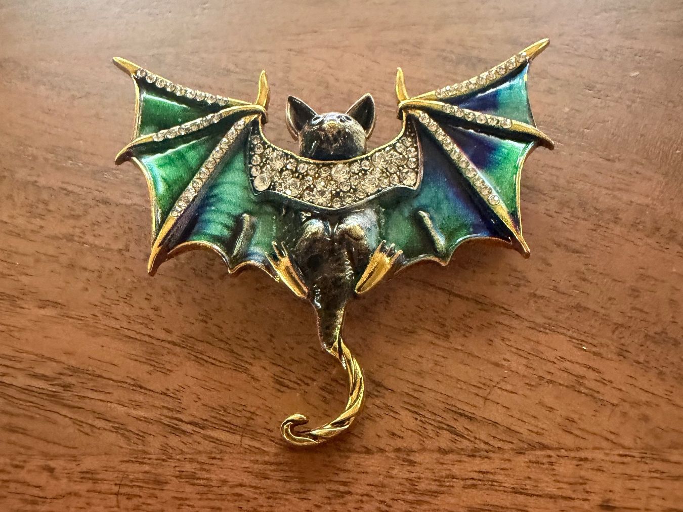 Spille & Fermagli: Fledermaus Brosche mit Strass, neu – Nuovo (secondo la descrizione) da Gams venduto da Mariawicca 4