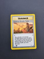 Pokemon Breeder Fields Trainer Karte 1. Edition Top Zustand!