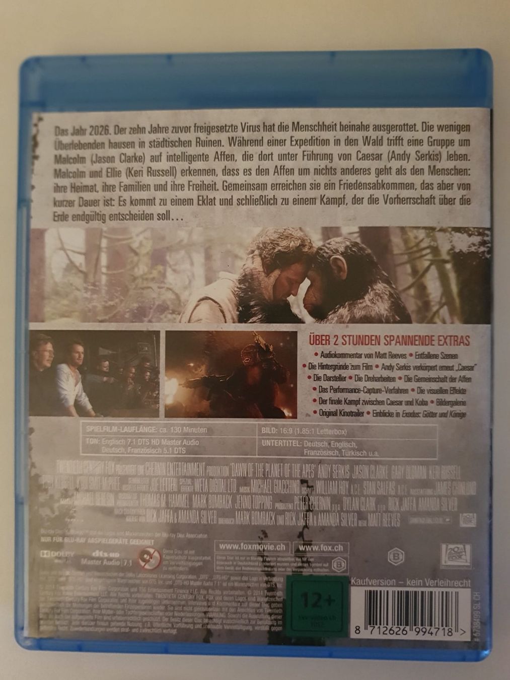 Tutti i DVDs: Planet der Affen Revolution – Usato da Zollikofen venduto da wir_verkaufen 1