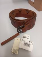 💎 RALPH LAUREN Damen Nietengürtel Leder Gürtel 100cm NEU