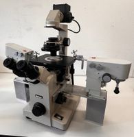 Nikon Diaphot Mikroskop mit Leica Mikromanipulatoren