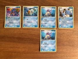 Pokémon Karten TURTOK SCHILLOK SCHIGGY