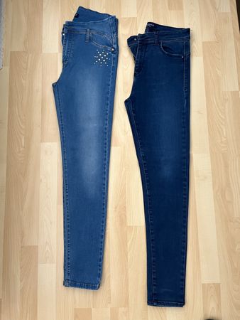 BigZone Jeans, Cotton Blend, Rhinestone Details, Size 42