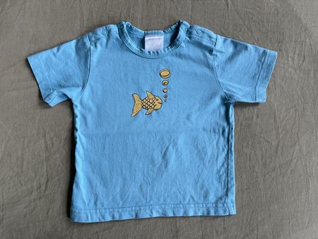 T-Shirt mit Fisch-Motiv, Grösse 74