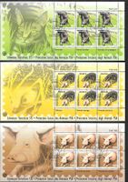 Kleinbogen Serie 1130 - 1132 Tierschutz ET Basel 7.9.2004