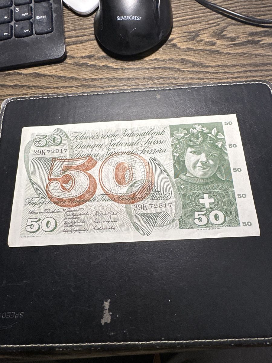 Banconote: 50 franken Note top zustand von 1972 – Nuovo (secondo la descrizione) da Wagen venduto da Wulchi