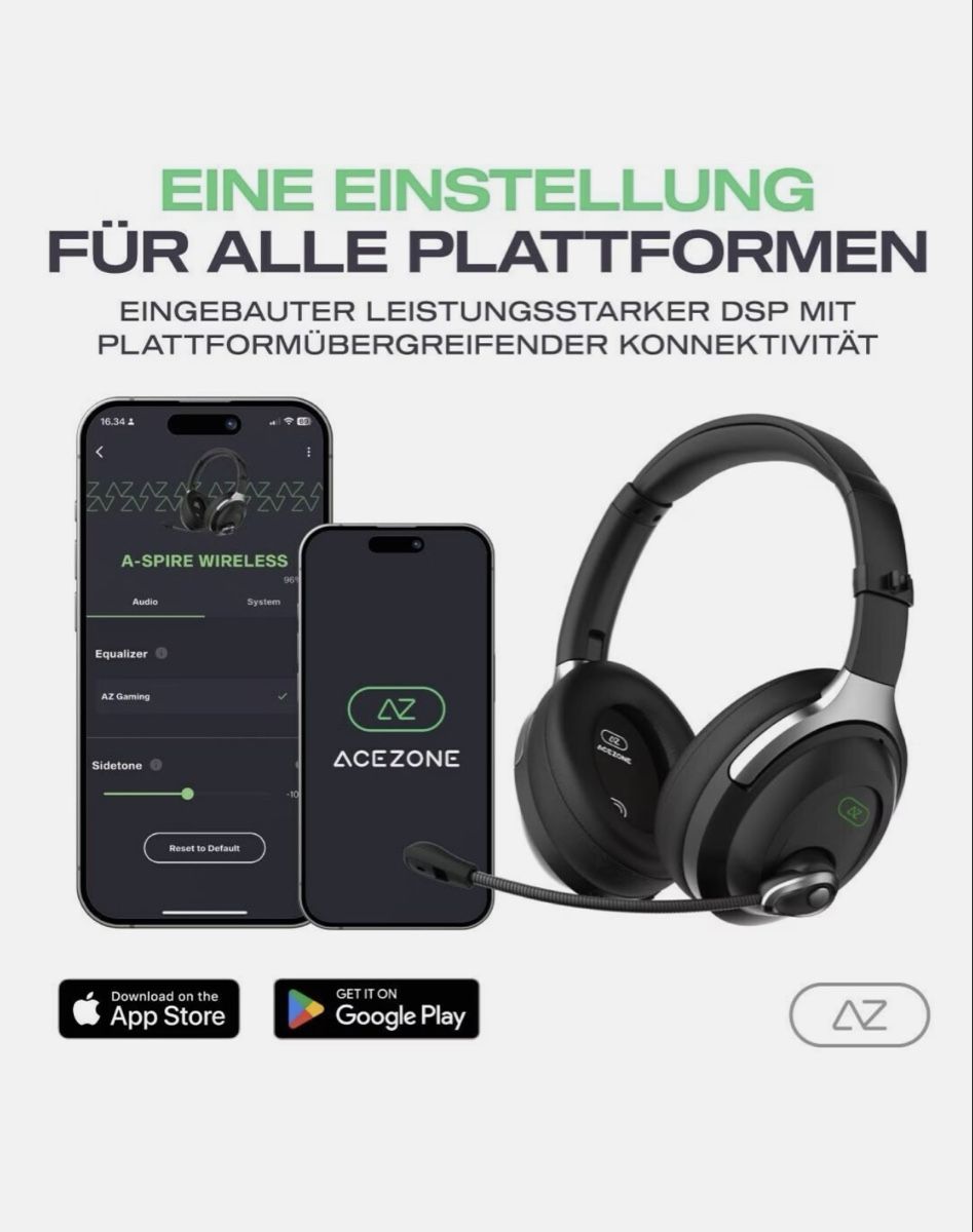 Cuffie: AceZone A-Spire wireless gaming headset 2y warranty – Nuovo e nell'imballaggio originale da Frauenfeld venduto da Vanityroom 4