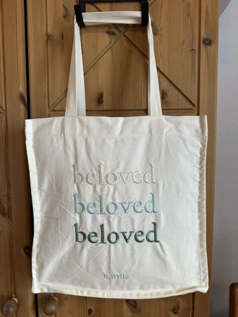 Canvas Tote Bag - Beloved Schriftzug - Neuwertig!