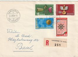Brief-Einschreiben 1954 komplette Serie