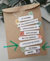Stanzschablone Nr.245, 3er Etiketten, Tags (Sizzix geeignet)