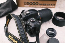 Nikon D5000 Set mit 55–200 mm VR Objektiv – ab 1.- CHF