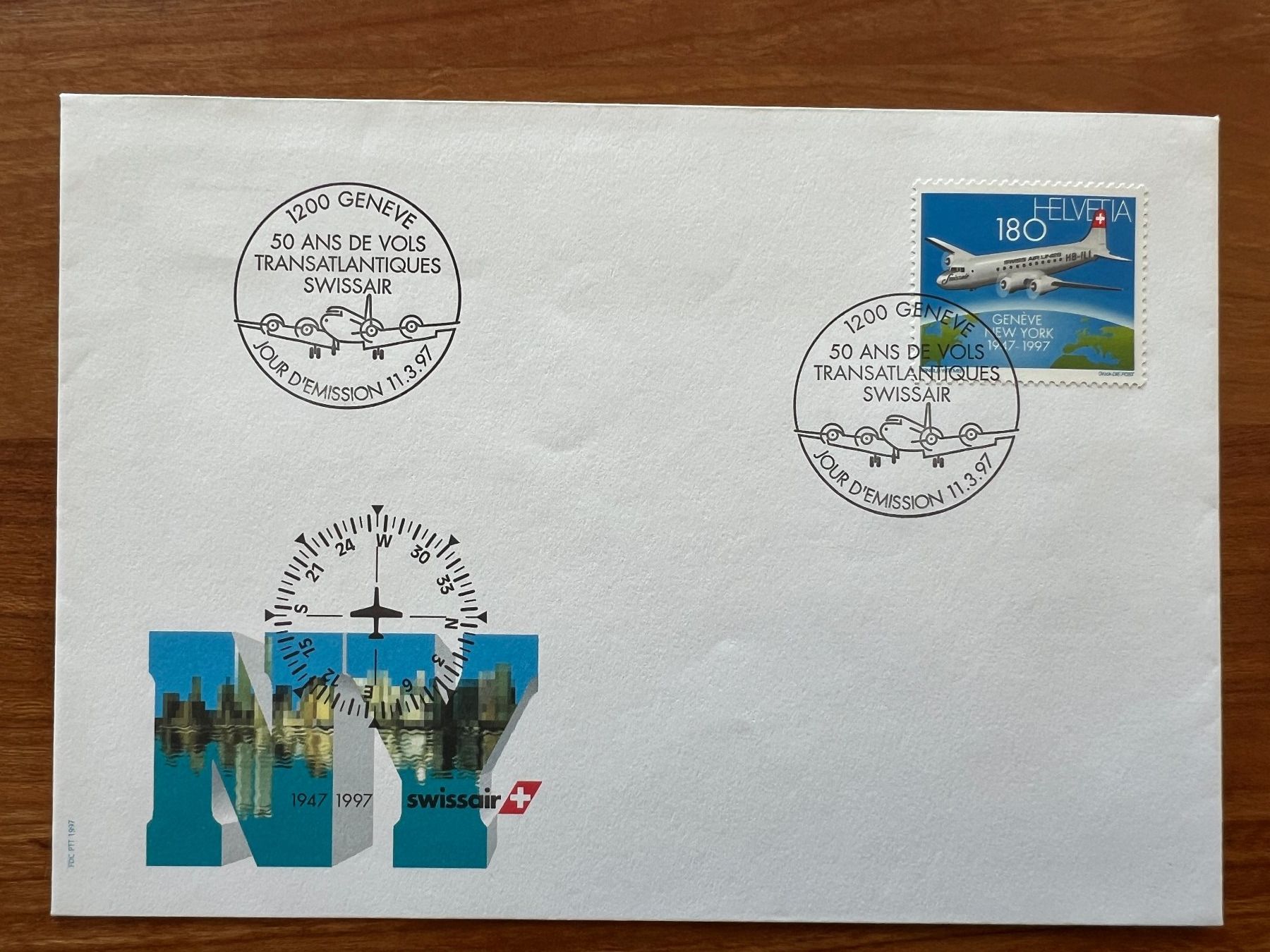 Tous les timbres: Flug-Sondermarken FDC  1997  gest. (E1577) – D'occasion à Hinwil par Sidi4