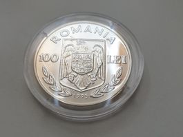 🇷🇴 10× 100 Lei 1995 FAO KM#118 Silber .925 275g
