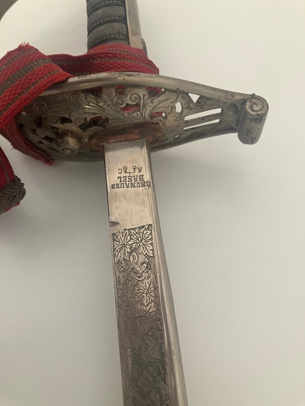 Armi bianche: Offiziers Degen (1898?) – Usato da Basel venduto da tinamite 3