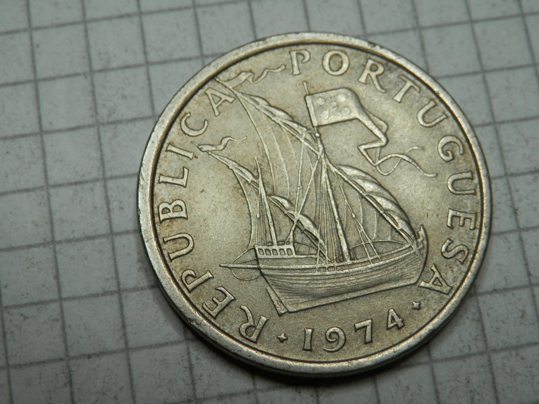 Alle Münzen: Portugal 5 Escudos, 1974 – Gebraucht aus Weiach von weiach81