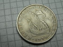 Portugal 5 Escudos, 1974
