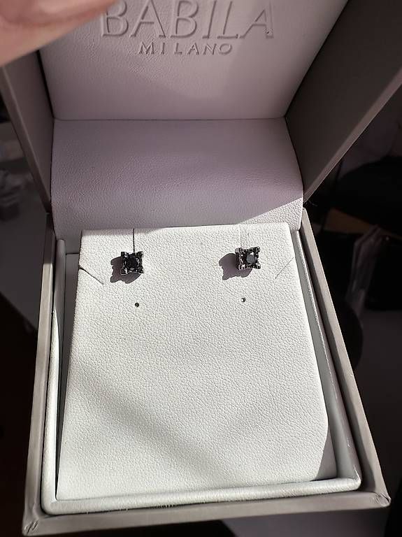 Altri gioielli: Parure orecchini oro e diamanti neri – Usato da Mendrisio venduto da esthetic111 1