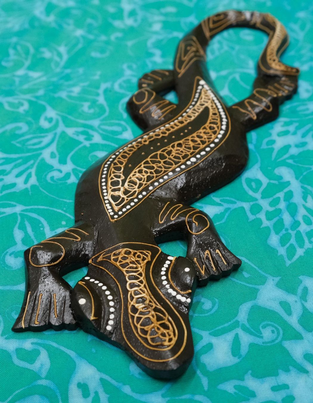 Statuette: Gecko, Echse aus Holz 31cm – Nuovo (secondo la descrizione) da Zürich venduto da Masala-Oase 2