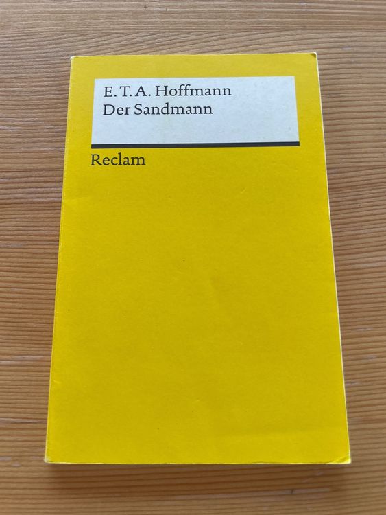 Reclam Buch: E.T.A Hoffmann - Der Sandmann (Gebraucht) in Winterthur ...