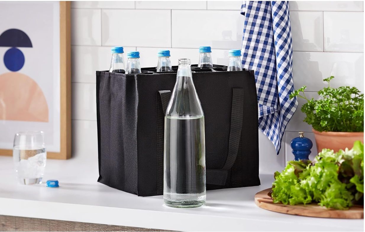 Taschen: Flaschentasche, 12 Fächer, 0.75 l Flaschen, Schwarz – Neu und originalverpackt aus Bülach von StoreInShop.com 1