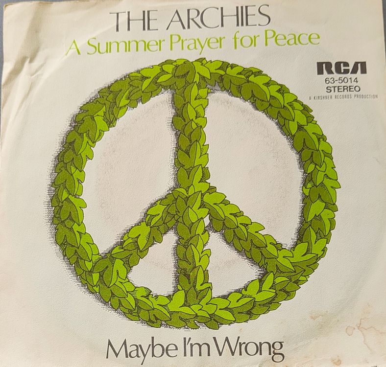 Vinyl-Single Archies - A Summer Prayer For Peace (Gebraucht) in ...