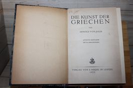 Die Kunst der Griechen - A. von Salis 1922