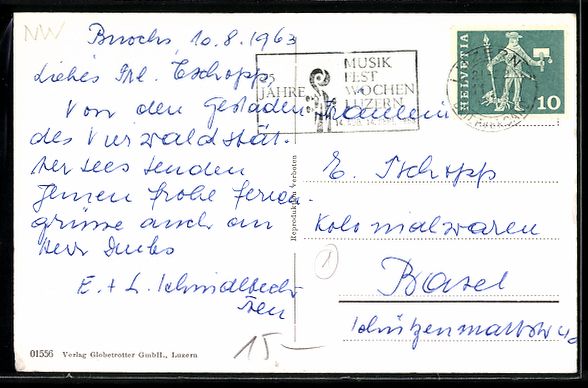 Cartes postales: AK Buochs, Kirche und Dorf am See – D'occasion à Berlin par bartko-reher 1