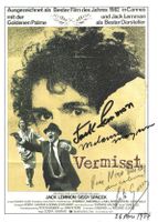 JACK LEMMON / MAYRON / original Autogramm auf Posterkarte