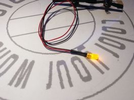 Zylinder-LED gelb 3mm verkabelt