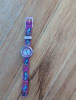 Kinderuhr Flik Flak Motiv Seepferdchen pink gebraucht