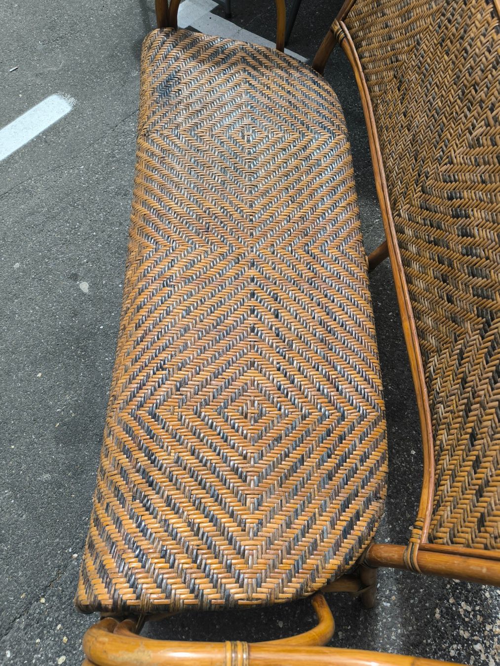 Divani: Banquette rotin – Usato da Wittenheim venduto da LeGrenierdeSam 4