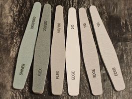 6x Feile Set Bernstein Nägel schleifen polieren bearbeiten